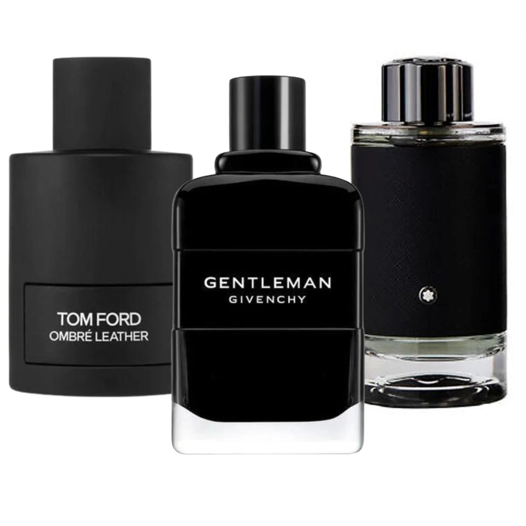Box mit 3 Düften: Tom Ford Ombre Leather, Givenchy Gentleman und Montblanc Explorer 100 ml