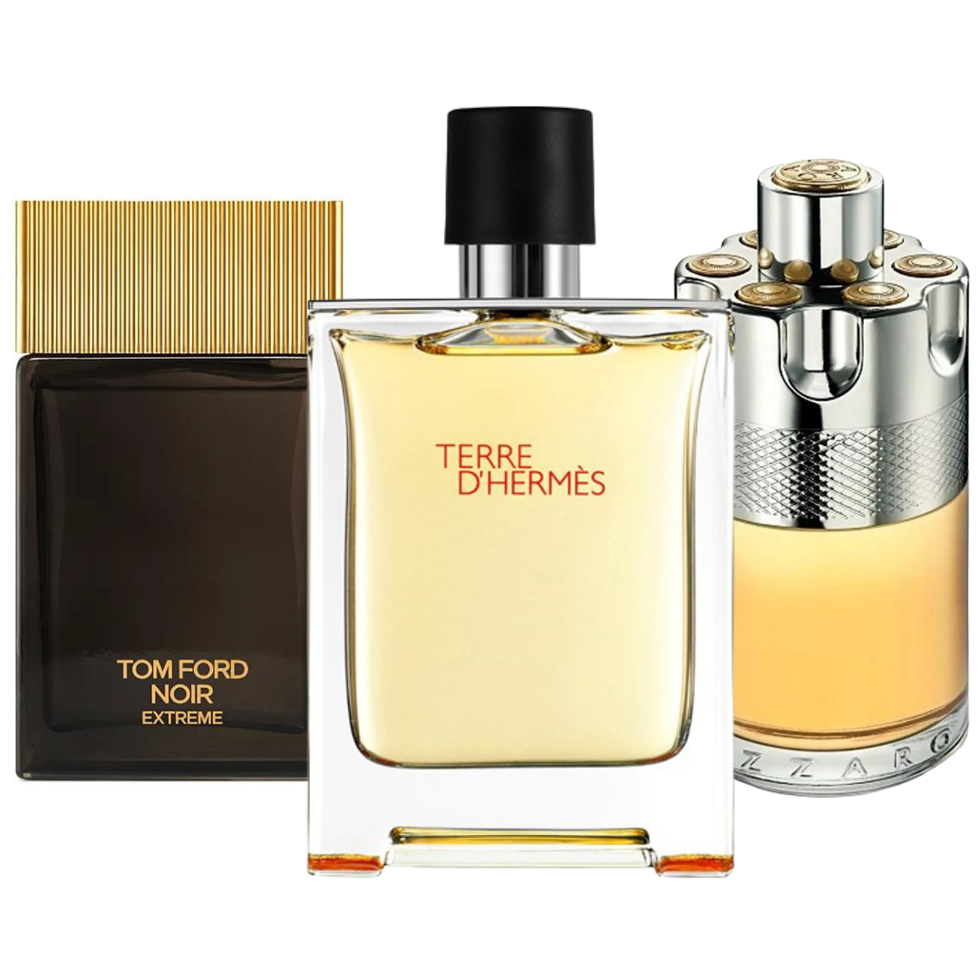 Box mit 3 Düften: Terre d’Hermès, Azzaro Wanted und Tom Ford Noir Extreme 100 ml