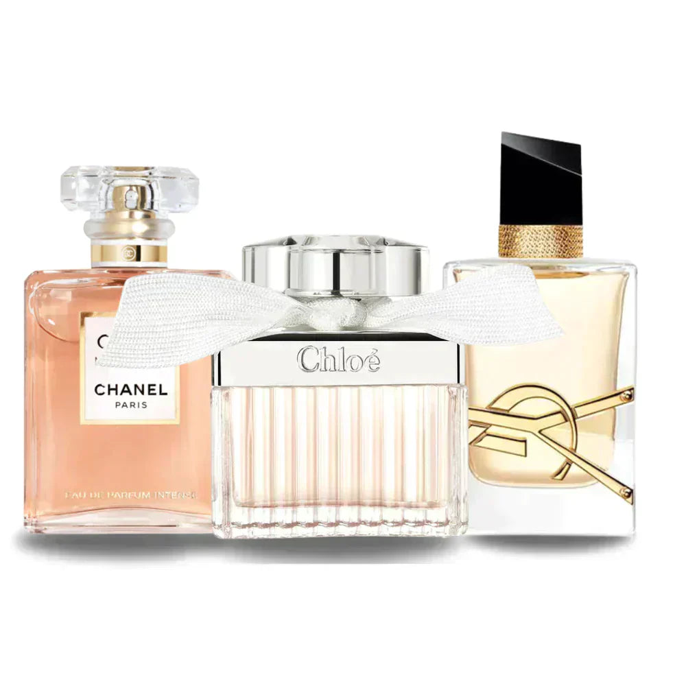 Box mit 3 Parfums: Chanel COCO MADEMOISELLE, Yves Saint Laurent LIBRE & CHLOÉ 100 ml